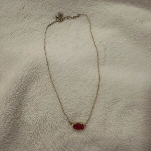 Kendra Scott Gold Red Necklace